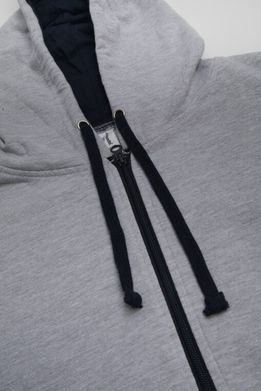 New Blueroom Big Wave Zip Hoody - Heather Grey - Image 8